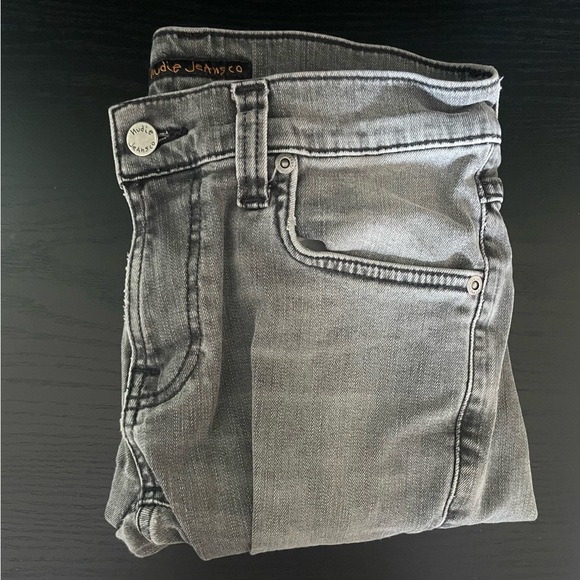 Nudie Jeans Gray Denim Pants - Picture 1 of 4